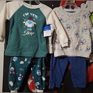 Eighteen month baby Outfits. Yeti Pajama Set Gr & W Along Baby shark Outfit